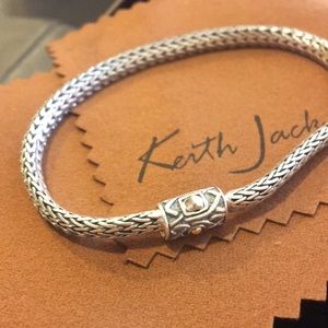 Keith Jack celtic dragon weave silver bracelet NIB